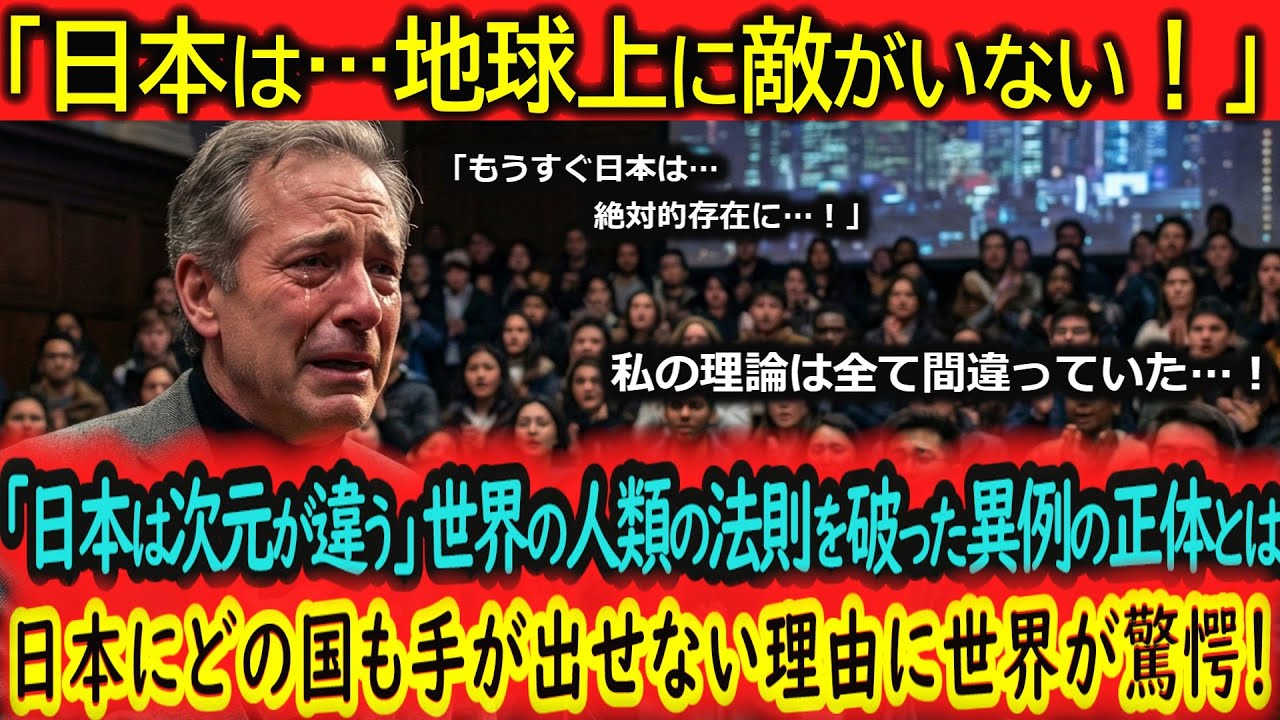 「日本は理論上、存在できない国です」ハーバード大学で起きた30年の常識が崩壊した瞬間に日本の正体が明らかになり学生が涙した