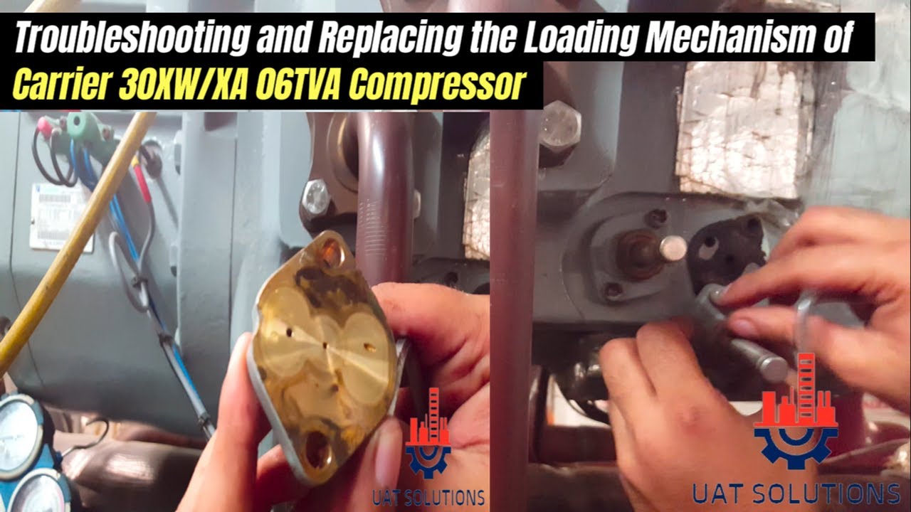Troubleshooting & Replacing the Capacity Control Mechanism. Carrier 30XW/XA Carlyle 06TVA Compressor
