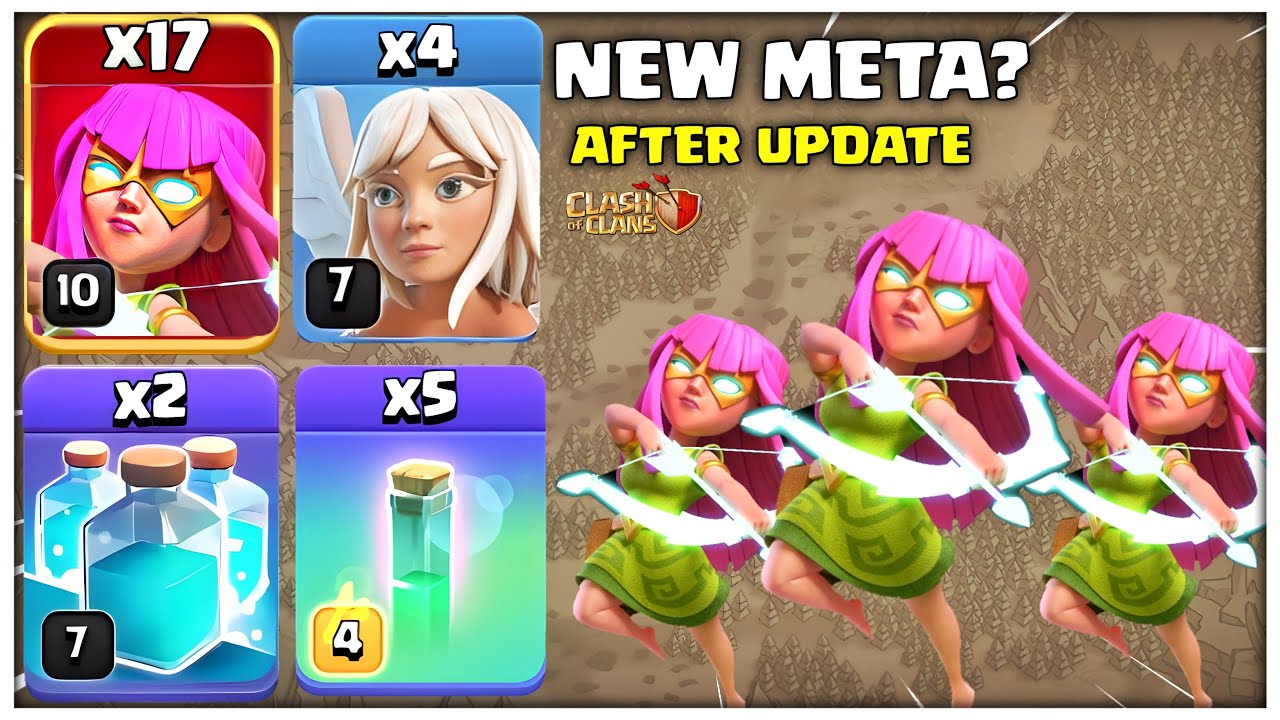CRAZY Meta After Update | TH14 Mass Super Archer Attack Strategy | Clash of Clans