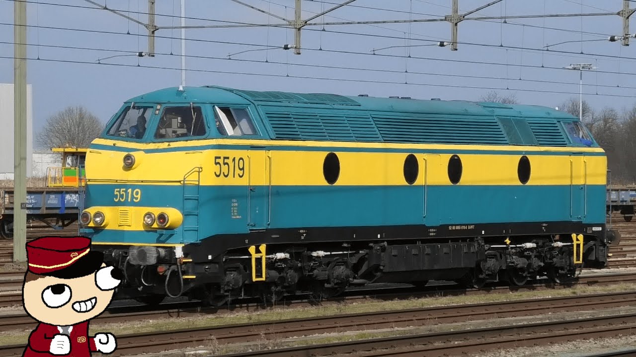 Gereviseerde HLD 5519 in Roosendaal! (mooi optrekgeluid!)