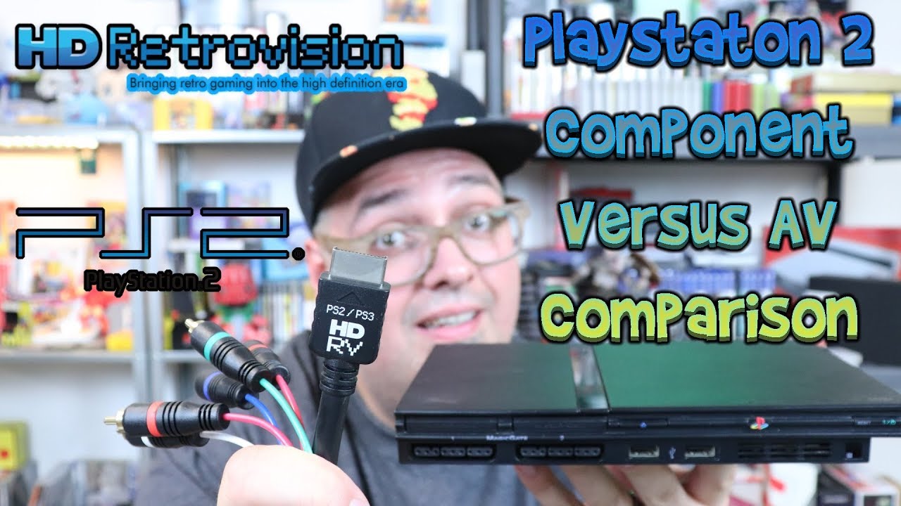 Сравнение компонентного и композитного видеосигнала на Sony Playstation 2 HD Retrovision!