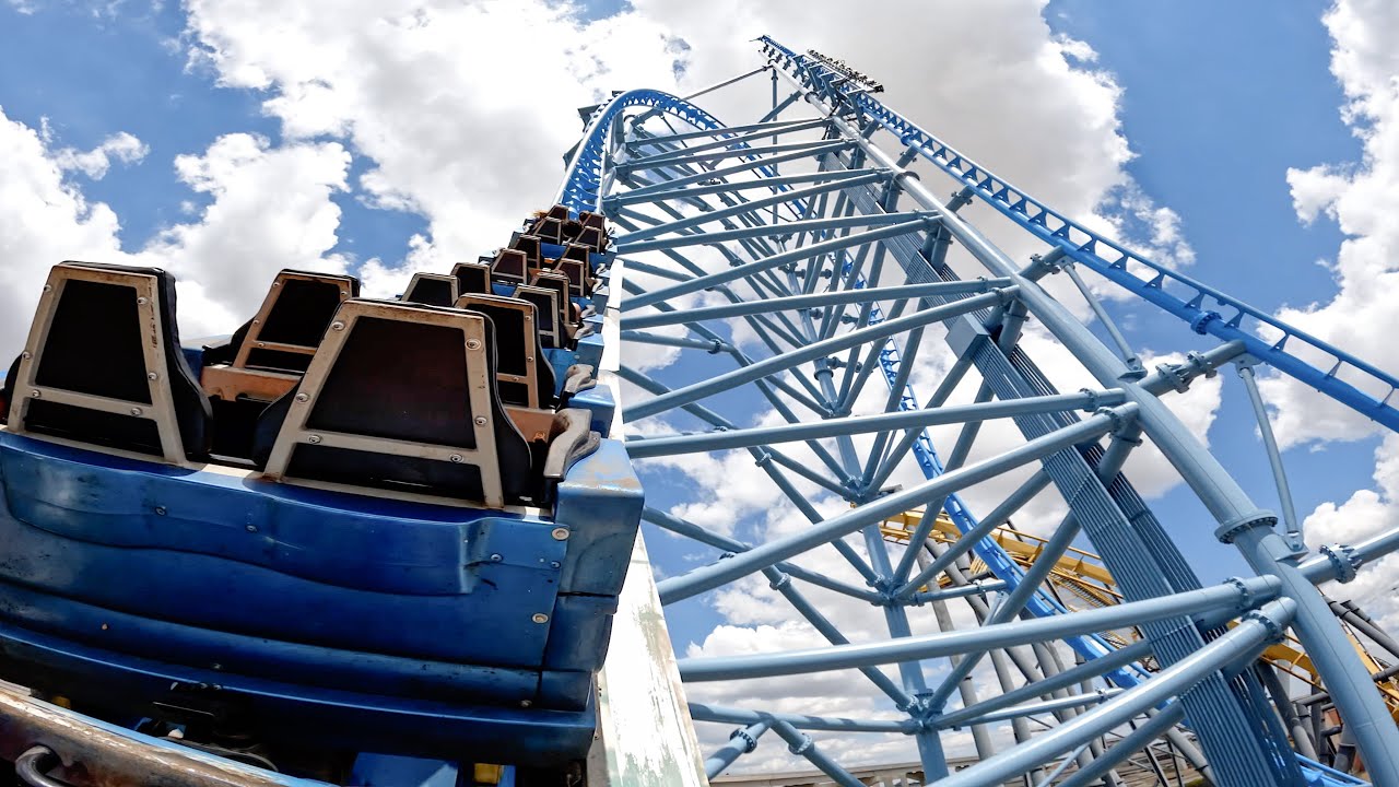 Mr Freeze Reverse Blast - 0-70MPH BACKWARDS LAUNCH [Six Flags Over Texas]