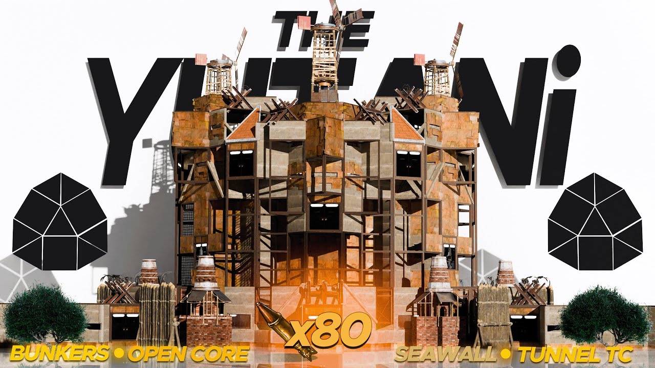 The Yutani - META Group BASE - TANKY 4 BUNKERS - HARD Raid EASY Expansion - RUST Base Design