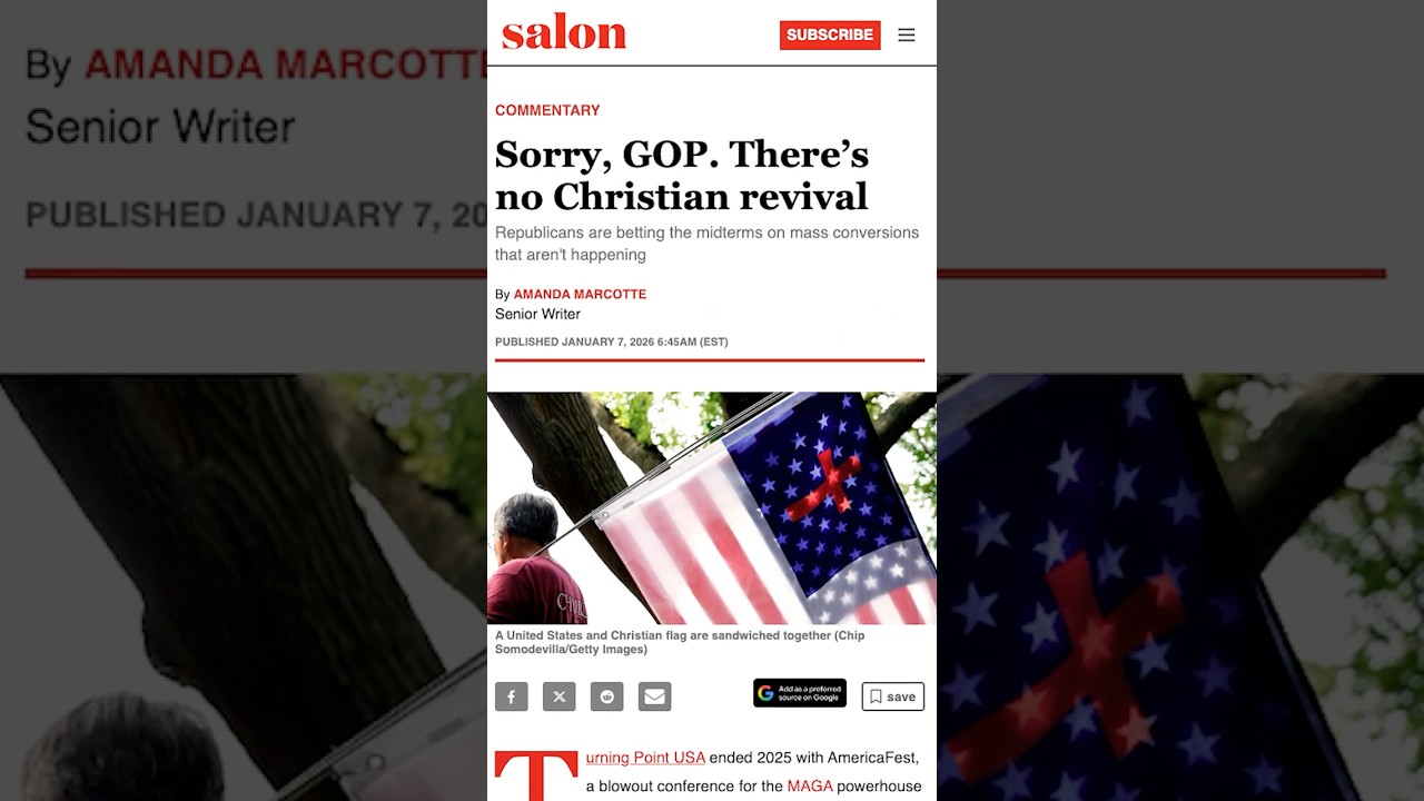 There is no religious revival, much to MAGA&rsquo;s dismay.