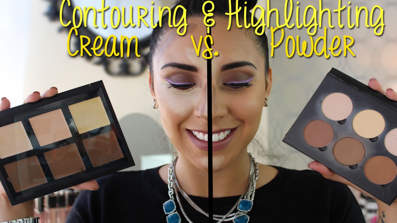 How To Contour & Highlight | Cream vs  Powder
