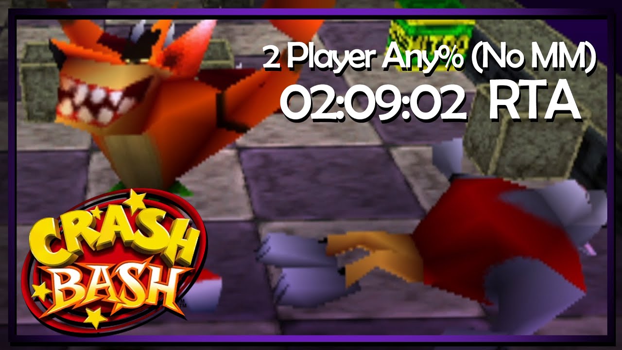 Crash Bash 2 Player Any% Speedrun (No MM) w/ @pantabuggle  - 2:09:02 RTA [PS1ᴇᴍᴜ]