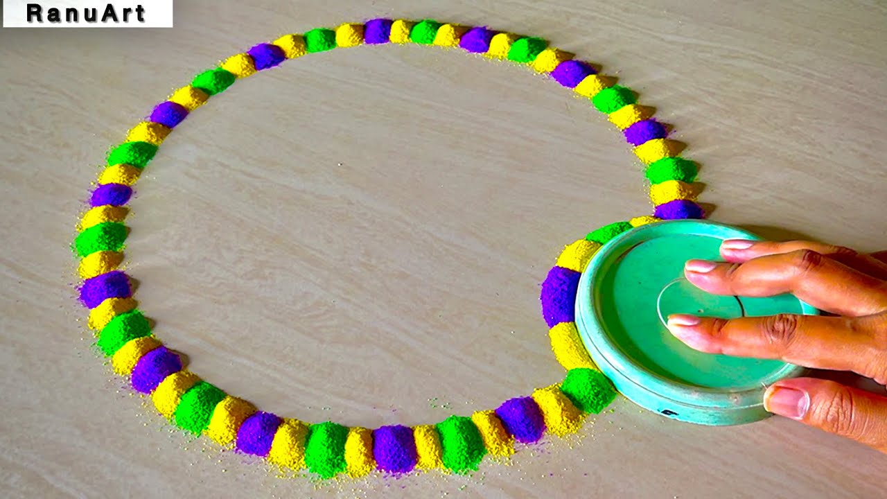 Easy & Beautiful Festival Rangoli Design 2025 | Trending Diwali Kolam Ideas for Home Decor🌼RanuArt