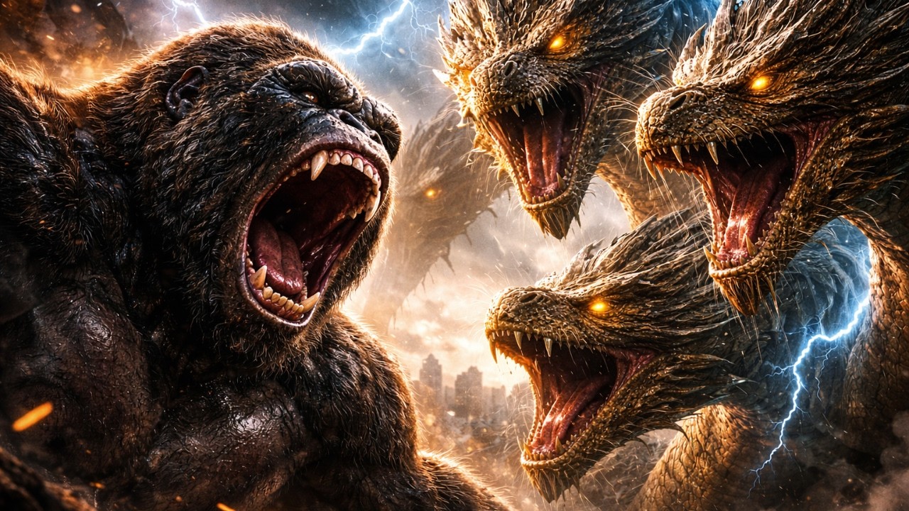 KING KONG vs KING GHIDORAH | The Roar That Shook the Skyline | Epic Monster Compilation