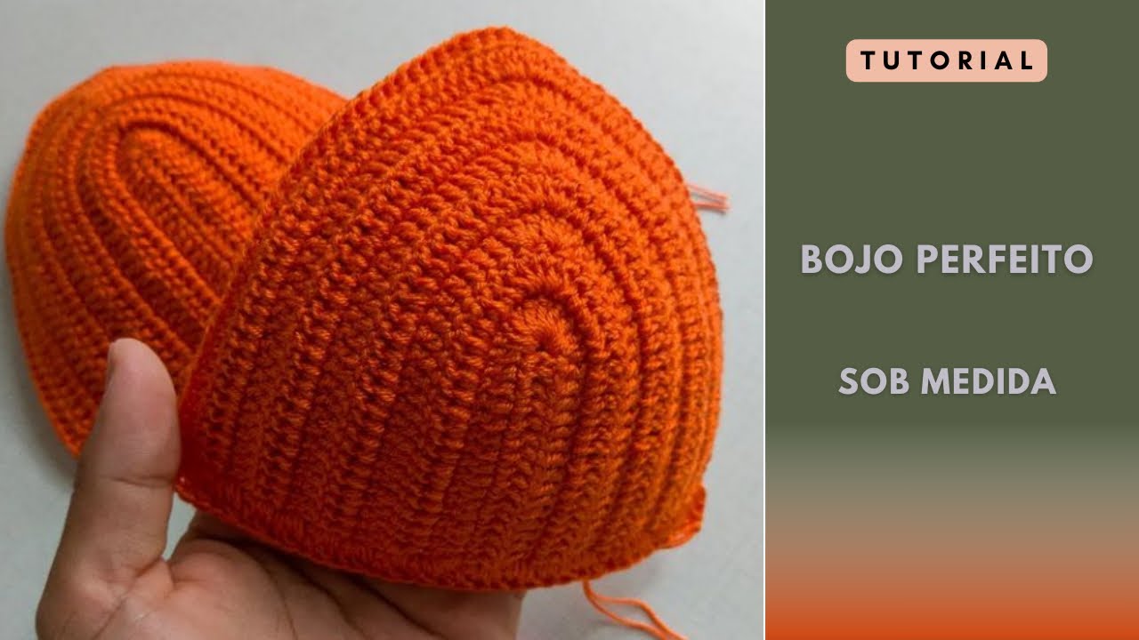 Bojo de crochê fácil - Bojo Perfeito  - Como fazer bojo de biquíni 2024 @Marcos Junior Crochê
