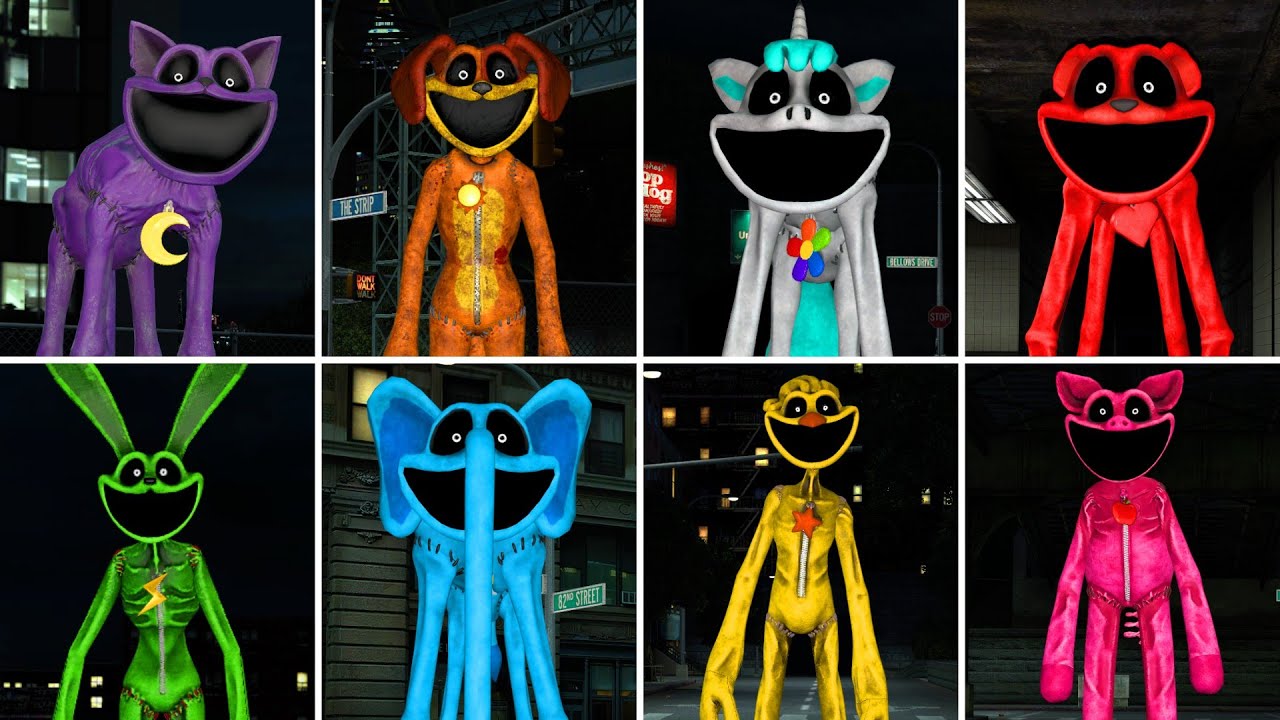 Surviving All Big Smiling Critters Chases & Jumpscares, Poppy Playtime | Garry's Mod