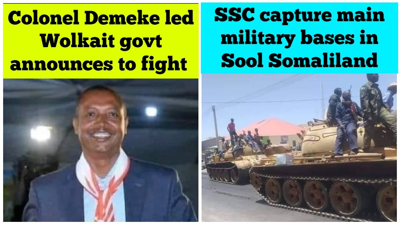 Colonel Demeke Zewdu led Wolkait govt announces to fight | SSC capture military bases in Sool region