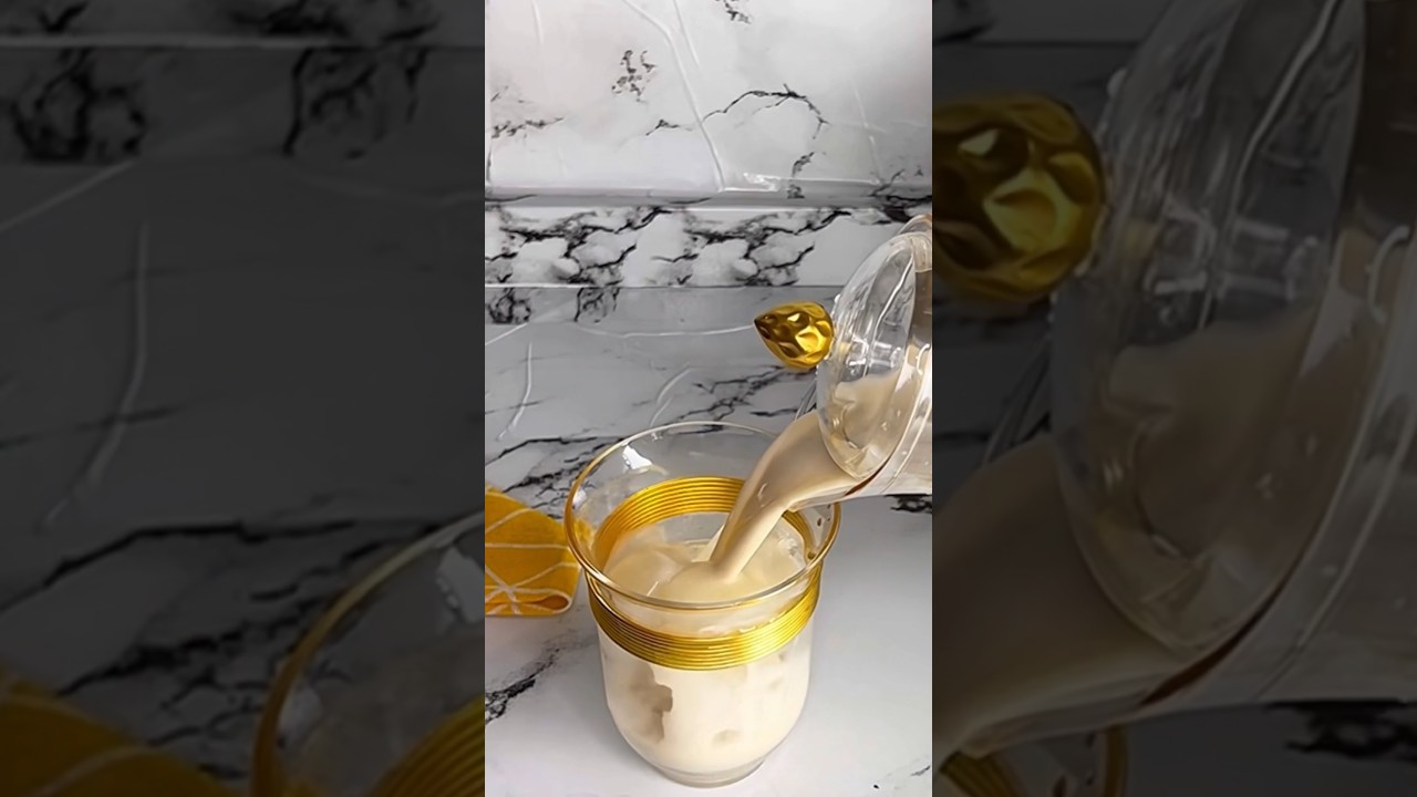 Creamy tiger nut milk / kunun aya drink recipe #youtubemadeforyou #shorts #food #summerdrink #viral
