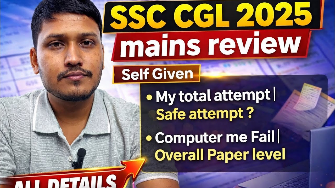 Ssc Cgl Mains 2025 Review  | My Attempt | Safe Attempt | Computer me Fail... 🥲