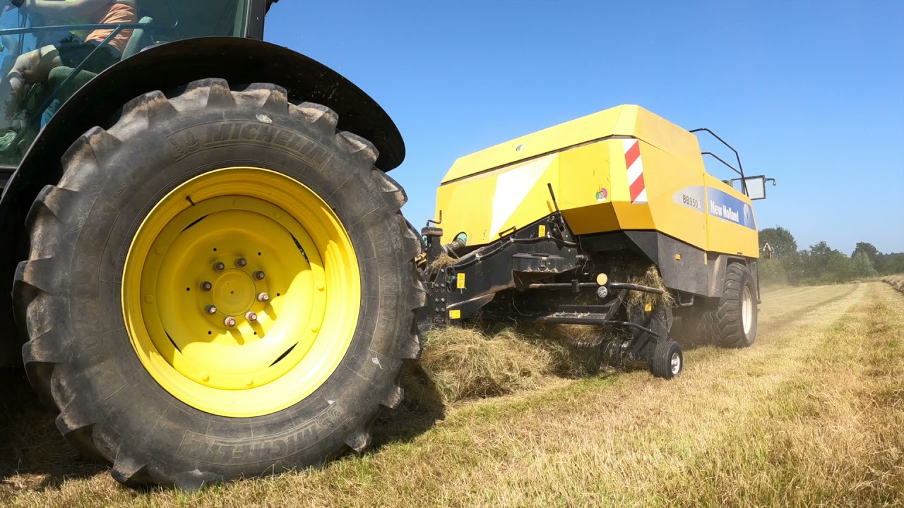 Foin#3 2021 - Pressage/Ramassage bottes rectangles | Presse New Holland !