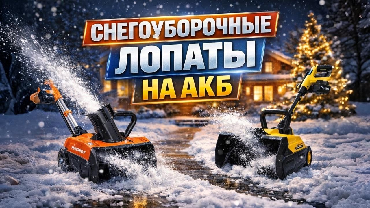 🔥Лучшие АККУМУЛЯТОРНЫЕ снегоуборочные ЛОПАТЫ в 2026 году 🔥 Топ-5 моделей для дома и дачи ❄️