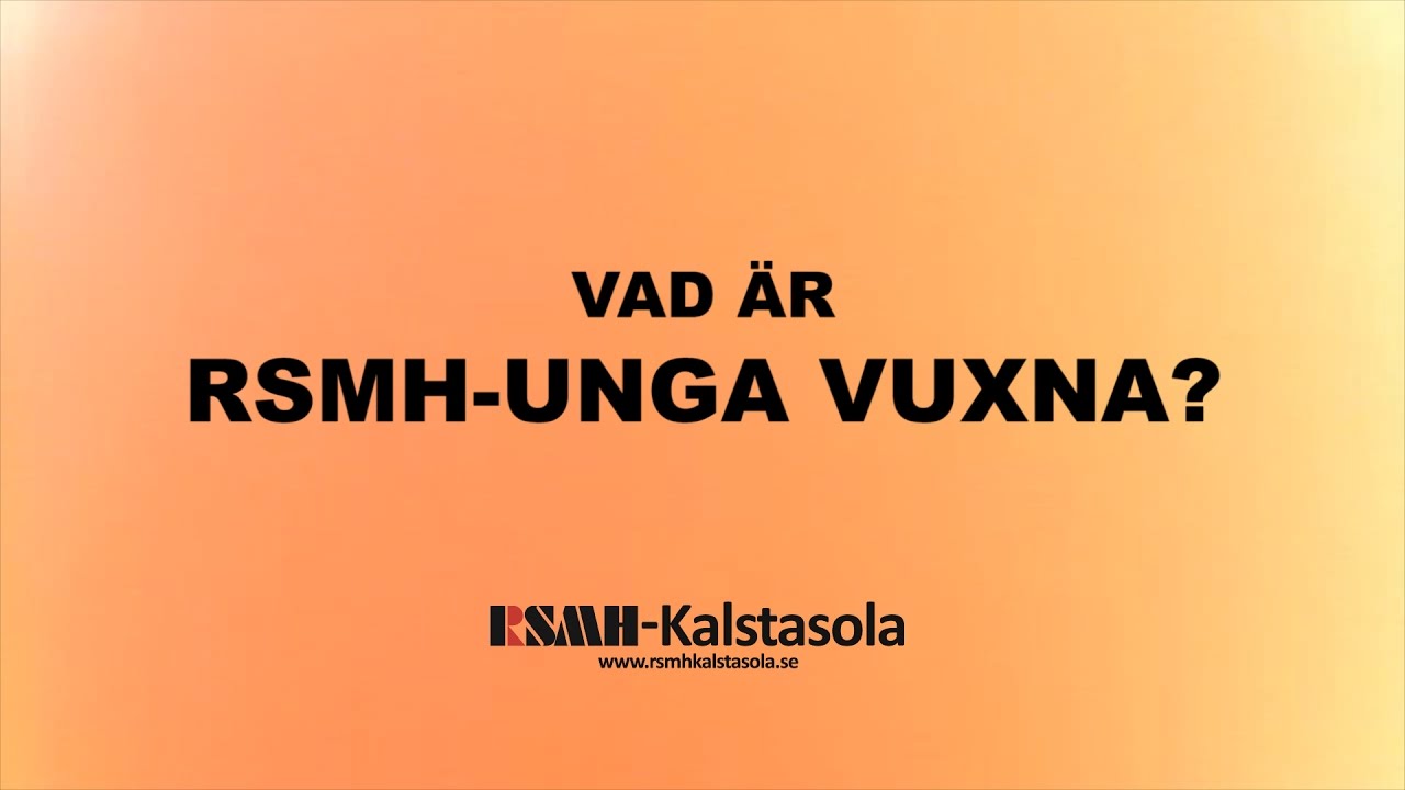 Vad är RSMH-unga vuxna?