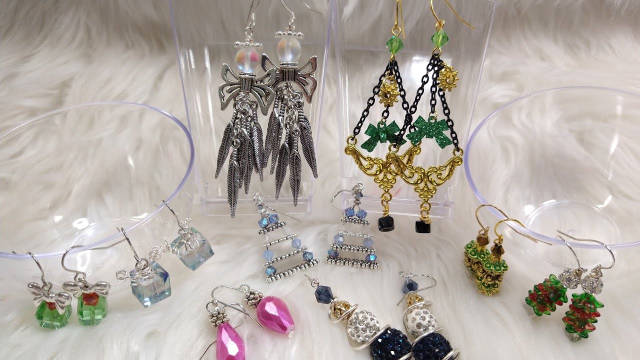 9 MORE Pair of Quick and Easy Christmas Earrings Part 2