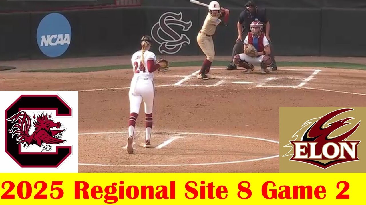 Elon vs South Carolina Softball Game Highlights, 2025 NCAA Regional Site 8 Game 2