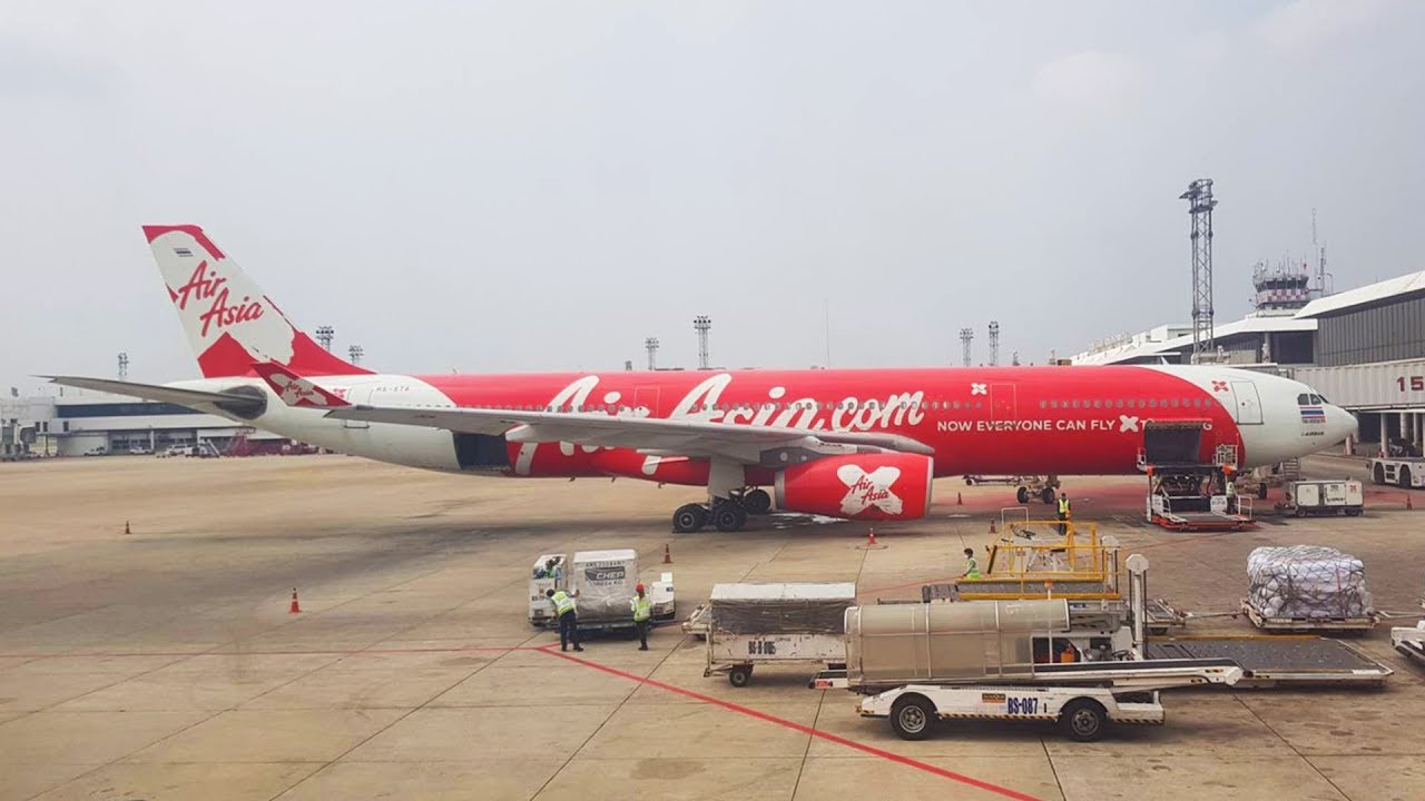 Mount FUJI view Thai AirAsia X A330-300 Bangkok Donmuang to Tokyo Narita 22MAR2018 Extended