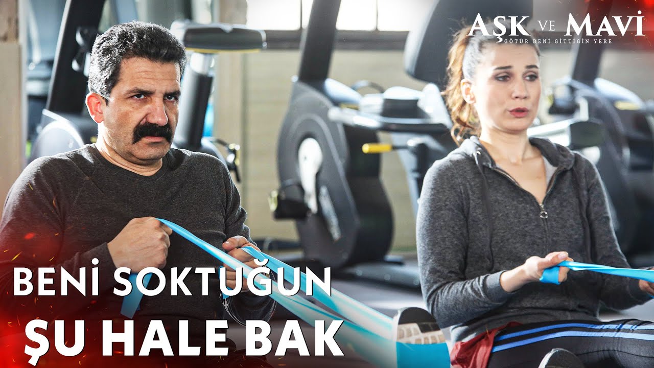 Safiye ile Cemal pilates dersinde - Aşk ve Mavi 18. Bölüm