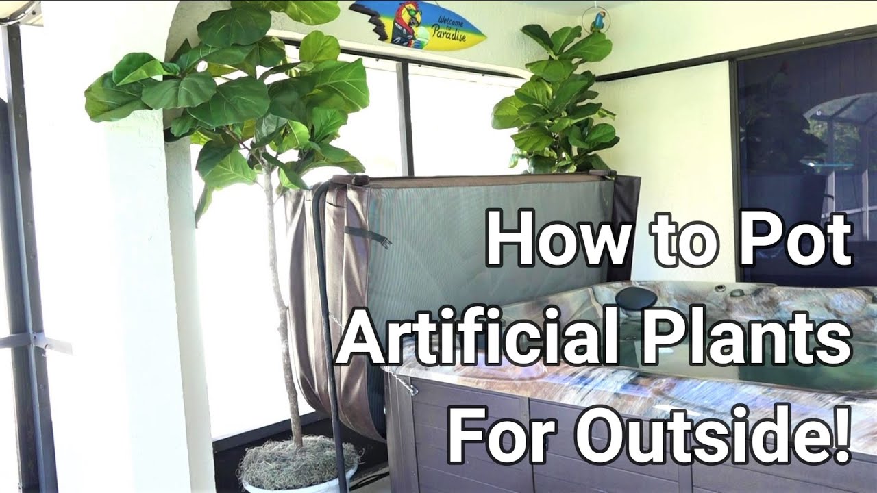 How to Pot Artificial Plants for Outside!