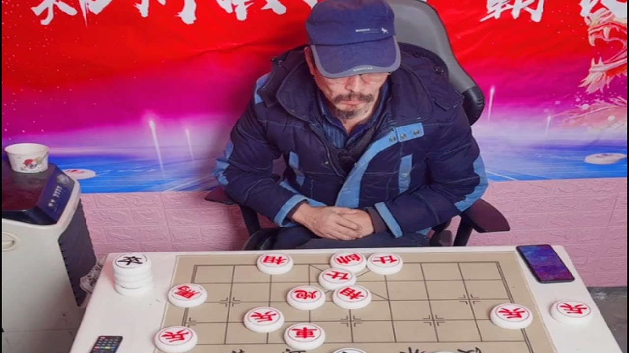 城市街头公园象棋实战，对局全过程高清直播
