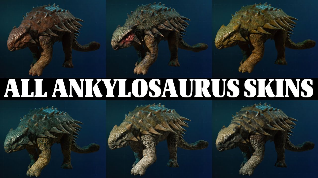 ALL FEMALE ANKYLOSAURUS SKINS in Jurassic World Evolution 3 | 4K Showcase 🦖