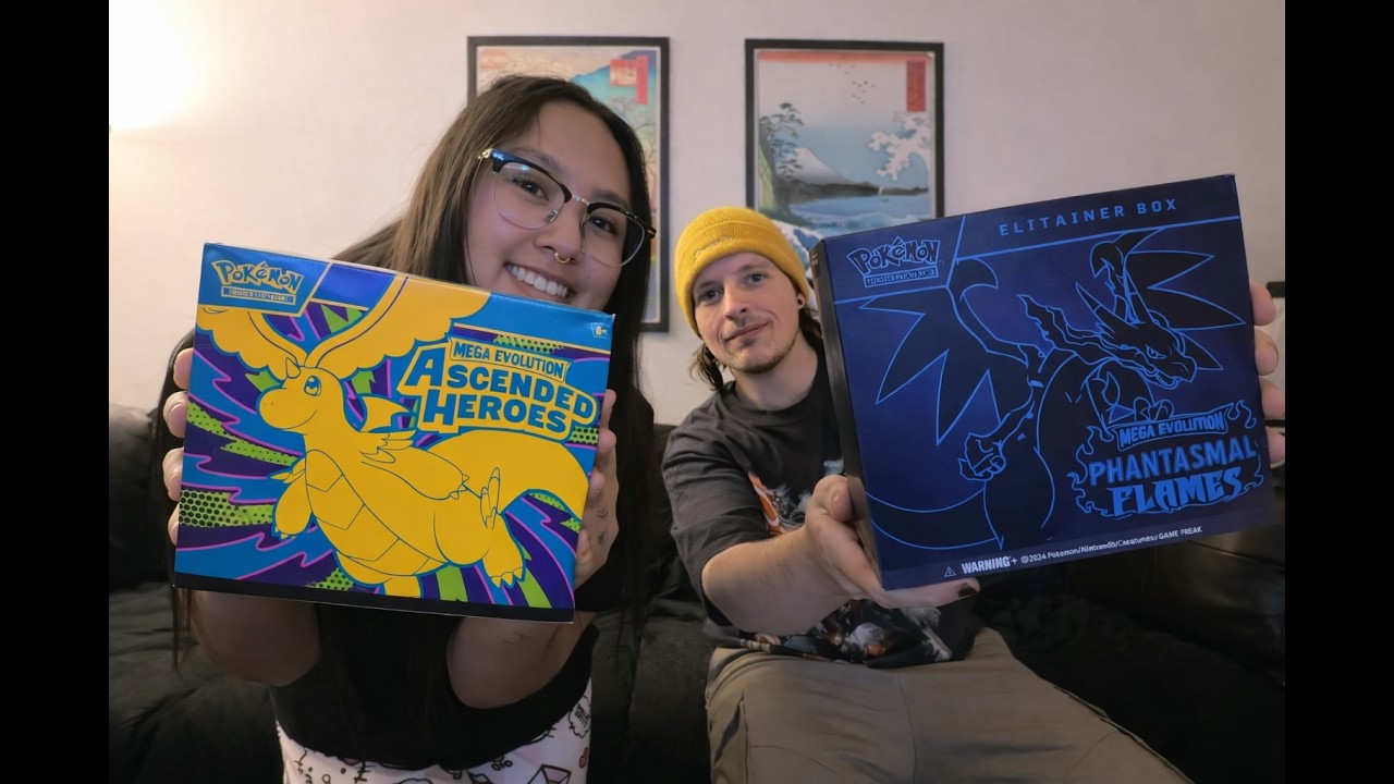 unboxing + pack battle ⭐ opening Ascended Heroes & Phantasmal Flames ETBs!