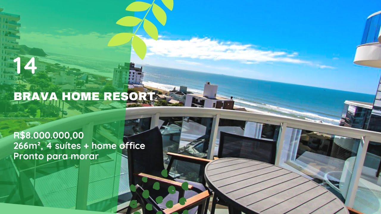 Brava Home Resort 8&ordm; andar Torre da Frente