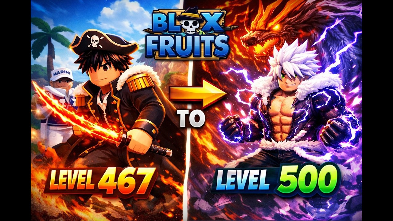 From level 467 to 500 in Blox Fruits | ZynoxPlayz