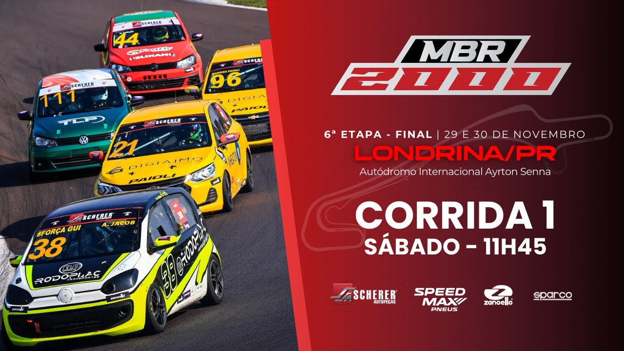 [AO VIVO] MBR 2000 - Bateria 1 - 6&ordf; Etapa &ndash; Londrina/PR | Marcas Brasil Racing 2025