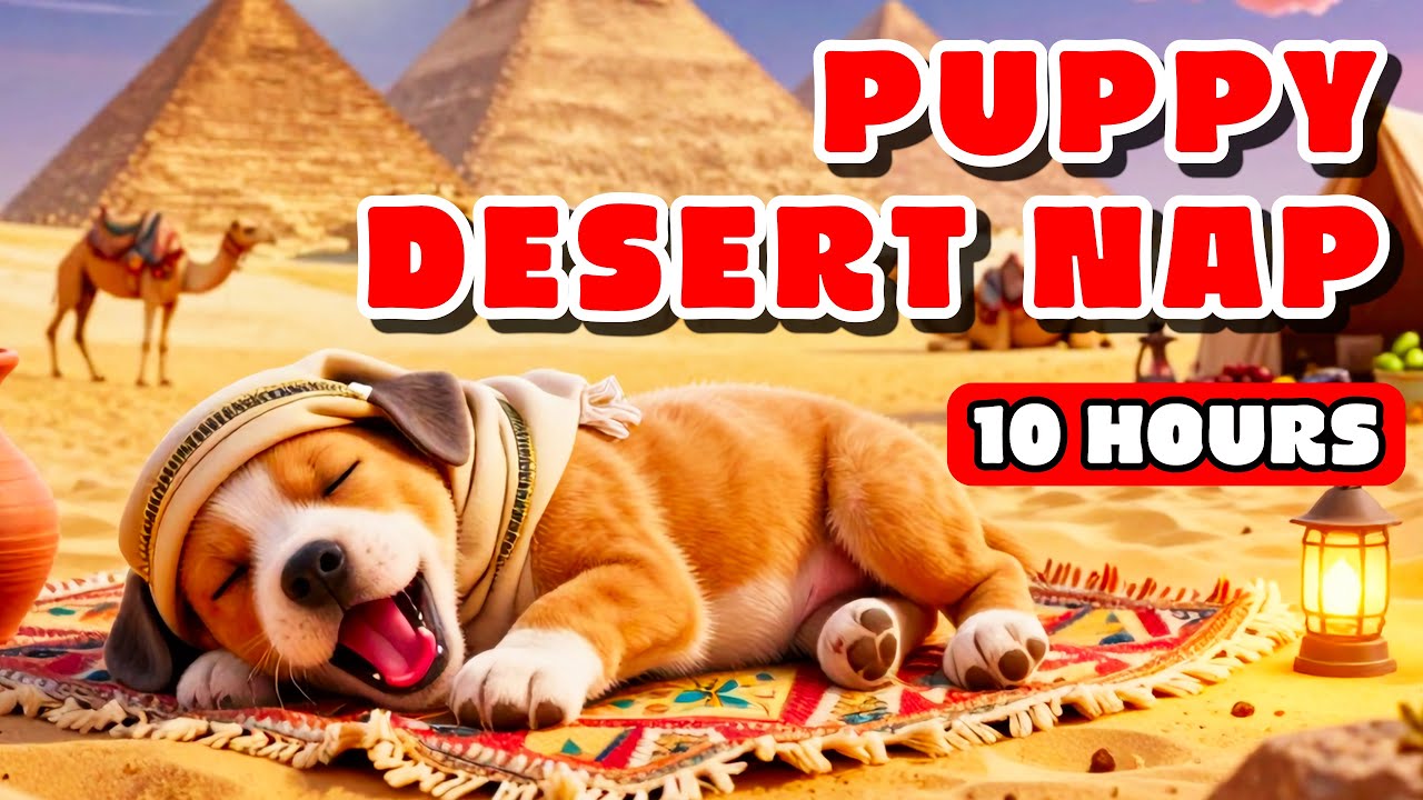 10 HOURS Egyptian Lofi for Dogs 🐫 Pyramids Sleep & Desert Zen