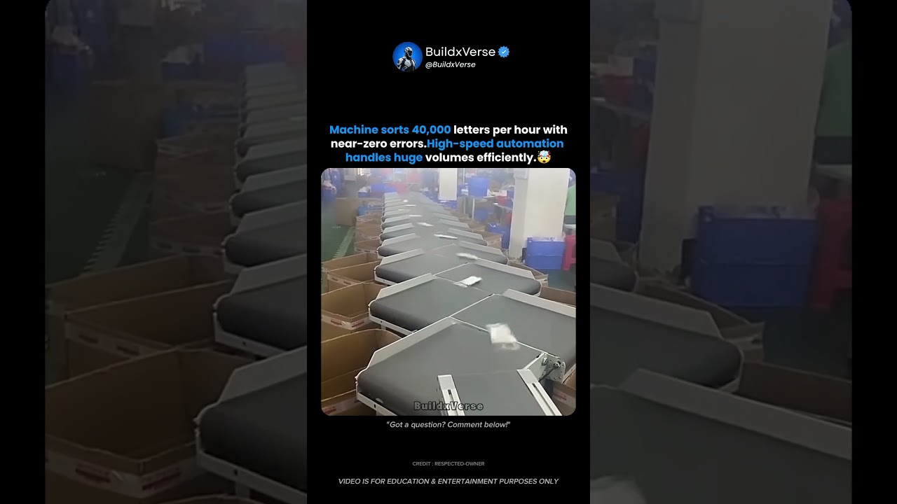 High Speed Mail Sorting System in Action ⚡
