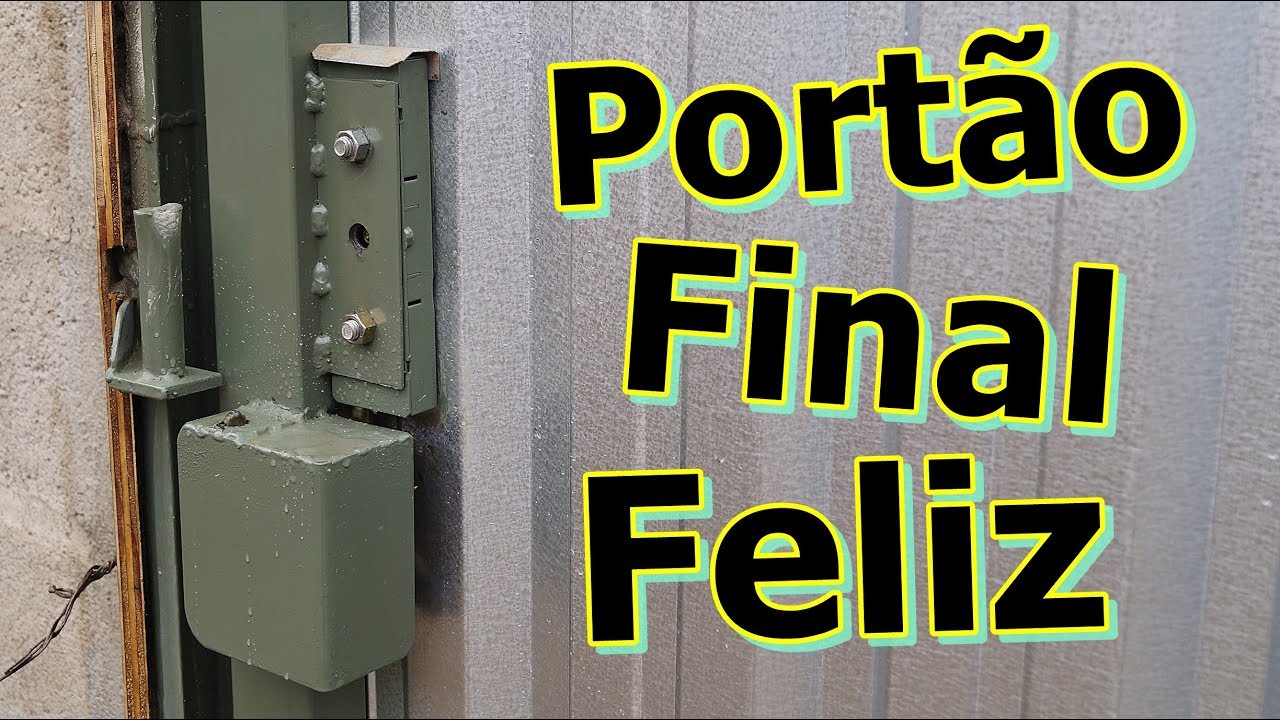 FAÇA UM PORTÃO SEM GASTAR MUITO FINAL FELIZ (detalhe da fechadura)