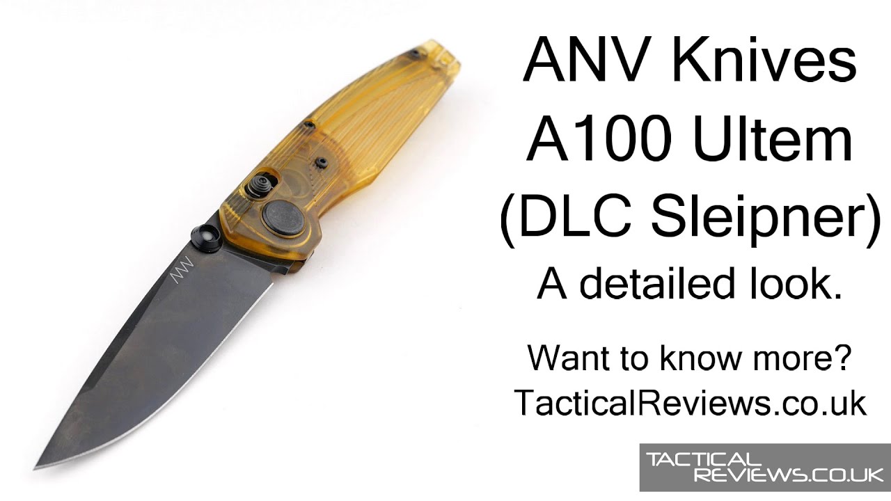 ANV Knives A100 Ultem Sleipner DLC Folding Knife - Detailed Review