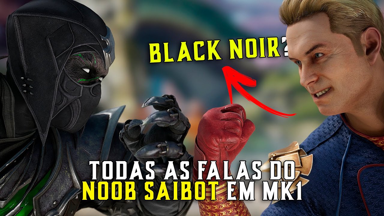 Todas as Falas do Noob Saibot em Mortal Kombat 1 - DUBLADO
