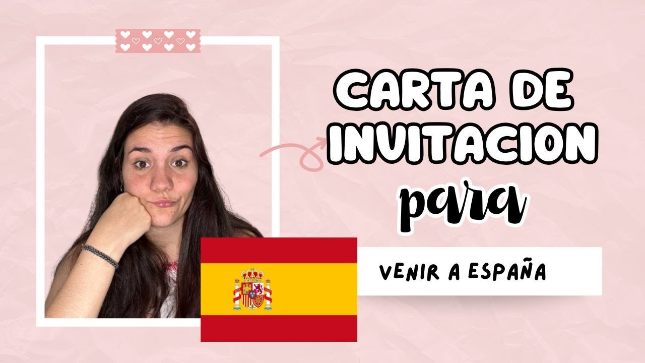 📝 CARTA DE INVITACION PARA VIAJAR A ESPAÑA