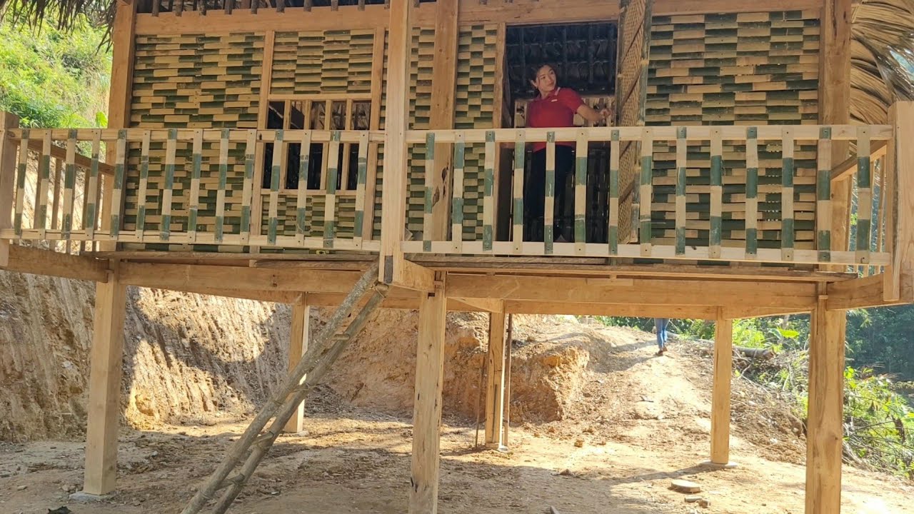 Build a beautiful wooden house, Make a kitchen out of bamboo | Lan Liên Daily Life