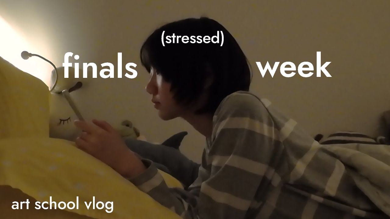 finals week as a graphic design student ⋆｡°✩ productive college vlog