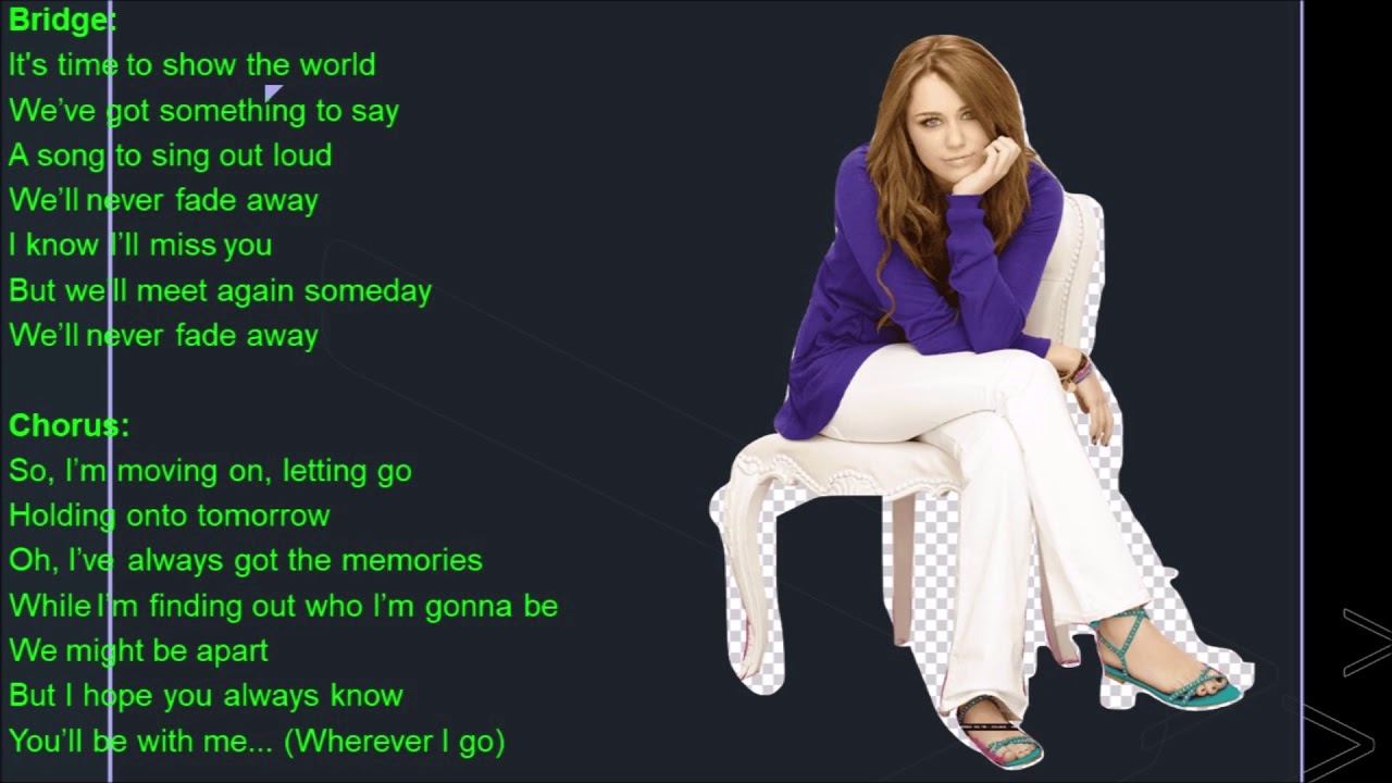 Wherever I Go Album Version Hannah Montana Lyrics