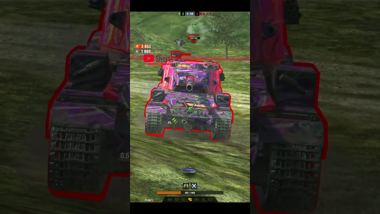 Carro 45t | КИБЕРПОТ 1VS6 |  #carro45t  #tanksblitz #вооруженныйблиц