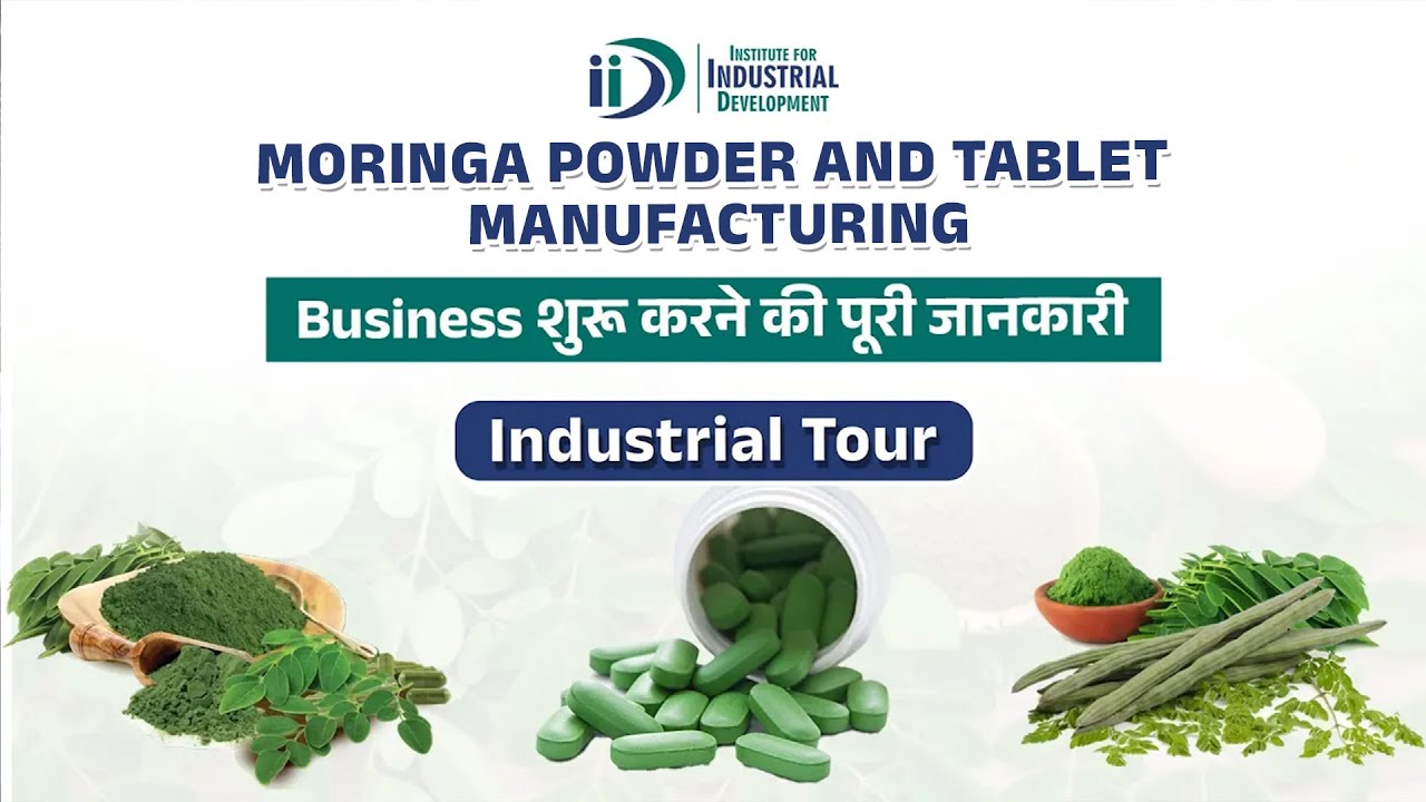 Moringa Powder & Tablet Manufacturing Business | Industrial Tour |