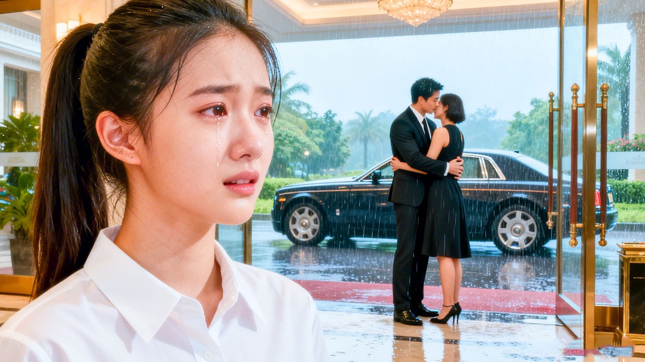 Wife sees husband kiss mistress. She leaves quietly. He panics!