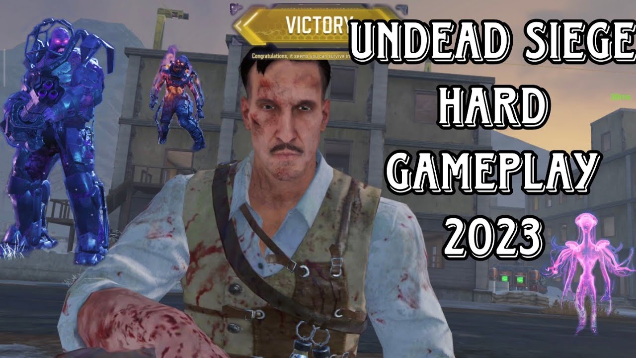 Undead Siege Hard mode 2023 Full Gameplay COD MOBILE | Undead Siege CODM | Zombies COD MOBILE