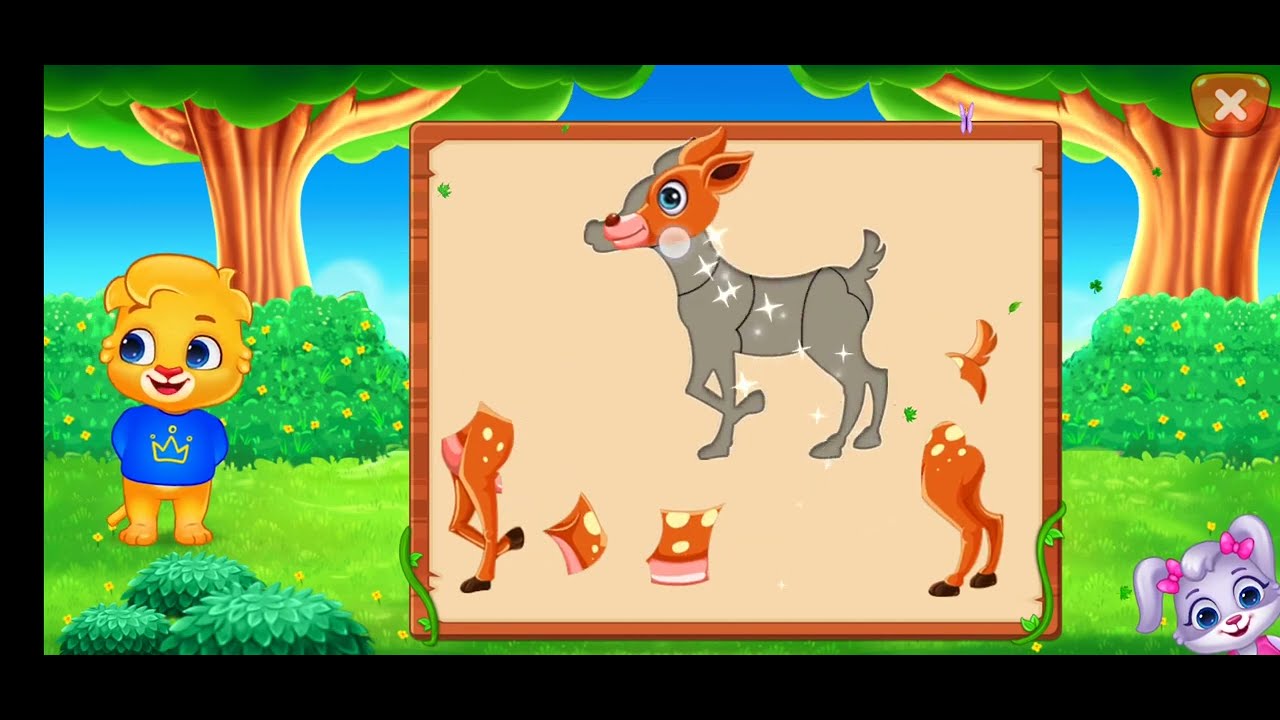 Lucas and Friends, solve the animals puzzle game (Free Download).Animation for kids. Part 2