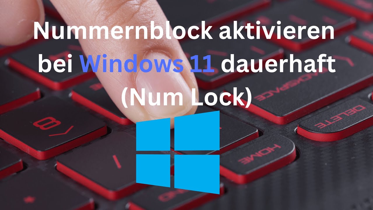 Windows 11: Nummernblock ENDLICH dauerhaft aktivieren (Tutorial)