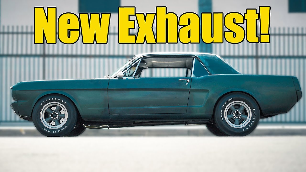 My 1965 Mustang Gets Loud Mufflers!