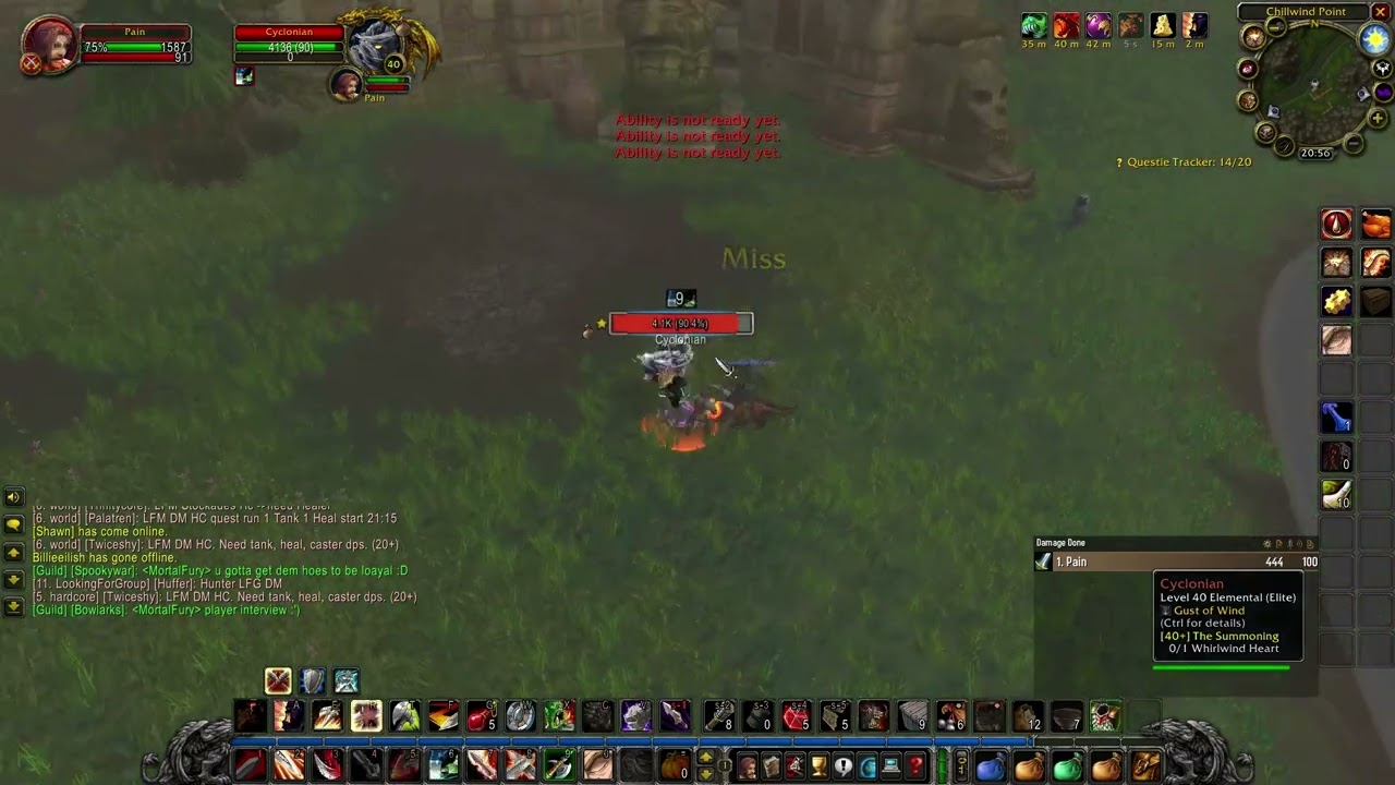 Cyclonian Solo 39 Warrior Hardcore No Kiting (With WB)