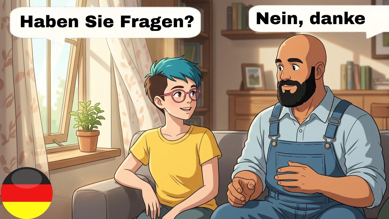 10 Short German Dialogues for Beginners (A1-A2) | Jobs & Office Life 💼