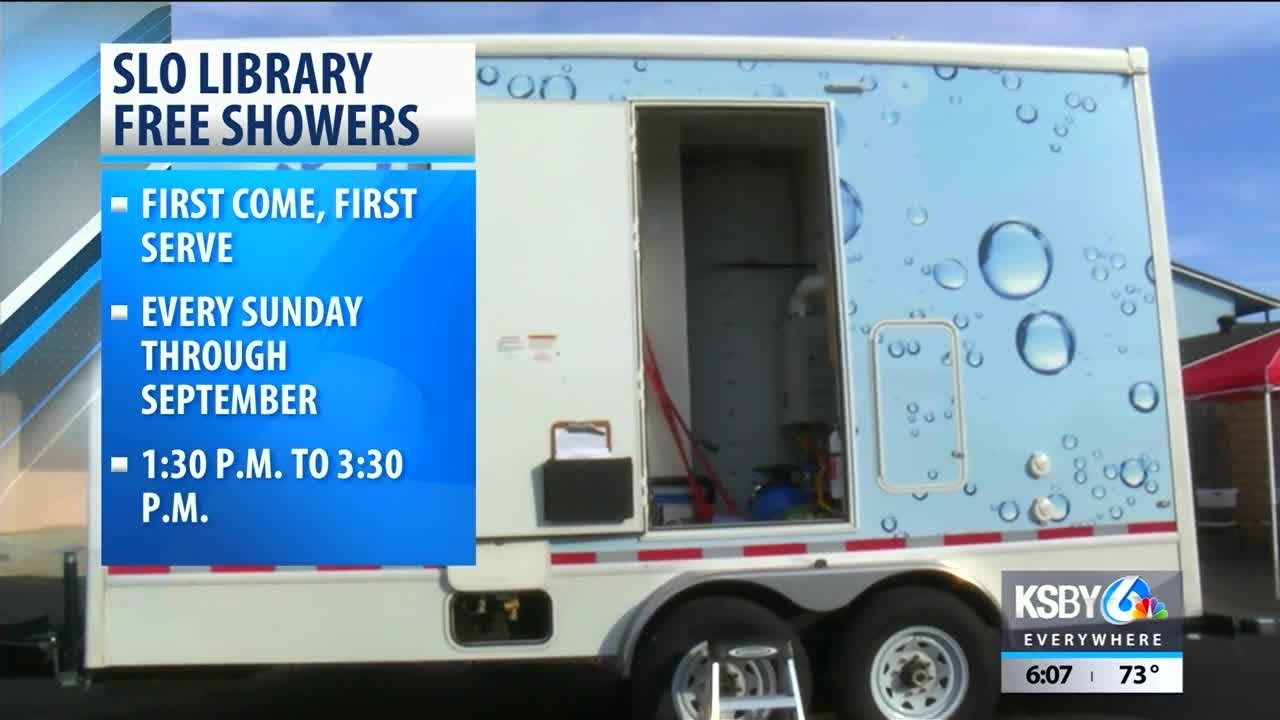 Free showers available to people in need at SLO Library on Sundays